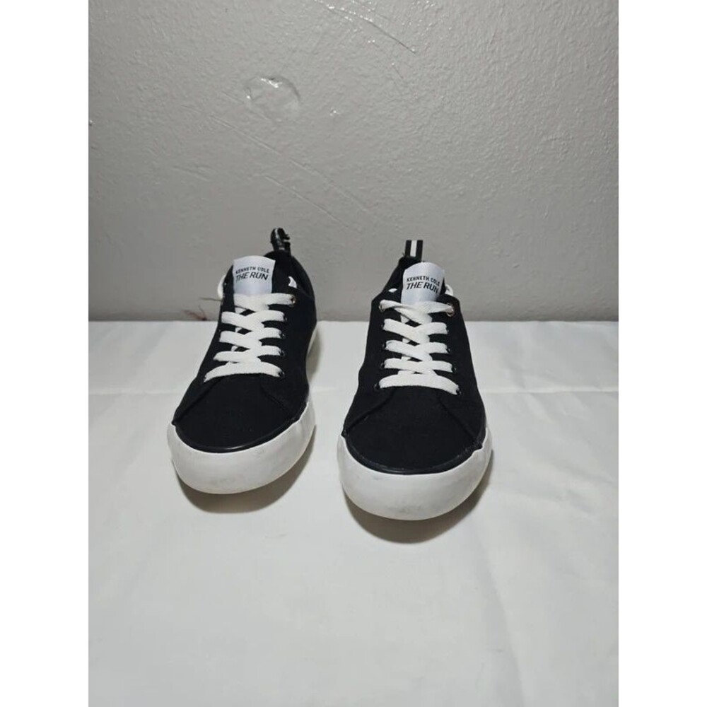 Kenneth Cole New York The Run Black Canvas Sneakers Women Size 8 Medium Width